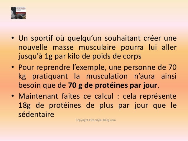 pourcentage de proteine par jour pourcentage de proteine par jour